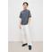 Mango Kids casual broek met linnen wit