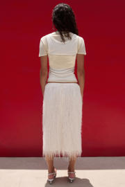 thumbnail: Mango midi rok ecru