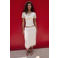 Mango midi rok ecru