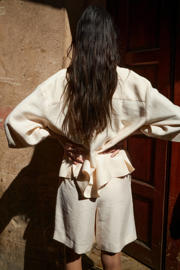 thumbnail: Mango regular waist bermuda short beige
