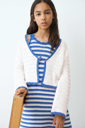 gebreid vest ecru