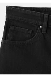 thumbnail: Mango straight regular waist short grey denim