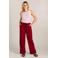 Ivy Beau wide leg regular waist broek rood