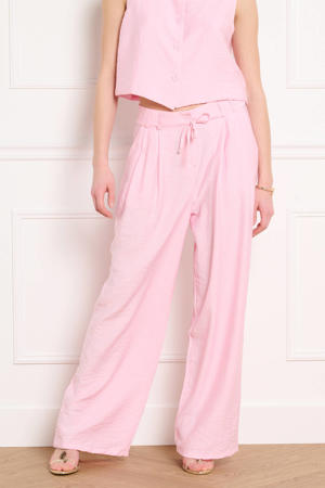 high waist broek lichtroze