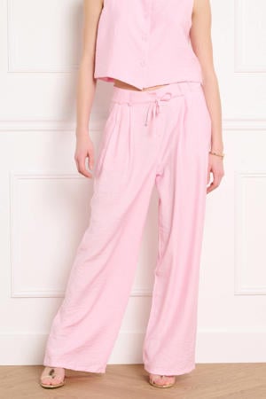 high waist broek lichtroze
