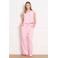 LOLALIZA high waist broek lichtroze