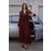 Mango maxi jurk donkerrood