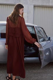 thumbnail: Mango maxi jurk donkerrood