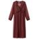 Mango maxi jurk donkerrood