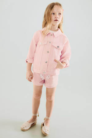 denim spijkerjas roze
