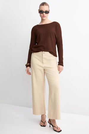 wide leg jeans lichtgeel