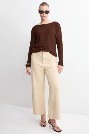 wide leg jeans lichtgeel