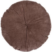 thumbnail: WOOOD AZIZ sierkussen velvet  BRUIN/NATUREL (set van 3) (45x45x10 cm)