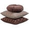 WOOOD Aziz Kussens - Velvet stof - Bruin/Naturel - Set Van 3
