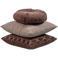 WOOOD WOOOD Aziz Kussens - Velvet stof - Bruin/Naturel - Set Van 3
