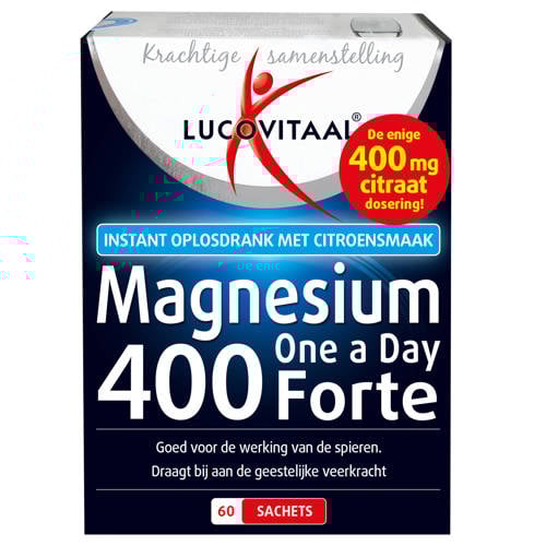 Wehkamp Lucovitaal Magnesium 400 Forte Granulaat sachets aanbieding