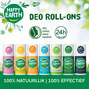 thumbnail: Happy Earth deodorant roller Lemon Sandelwood - 6 stuks