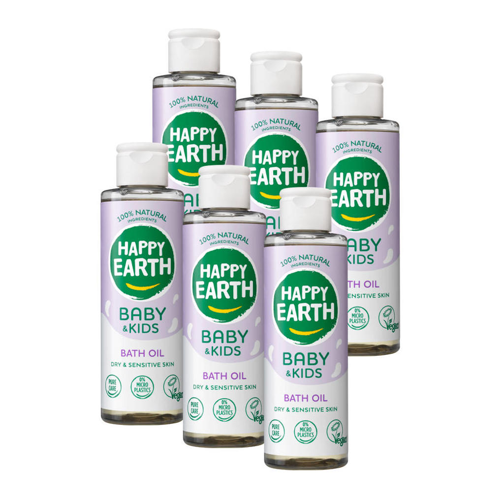 Happy Earth Baby & Kids badolie - 6 stuks