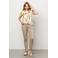 &Co Woman gebloemde T-shirt ecru