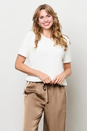 top met textuur