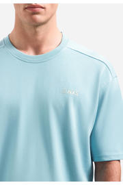 thumbnail: No Excess relaxed T-shirt met backprint blauw