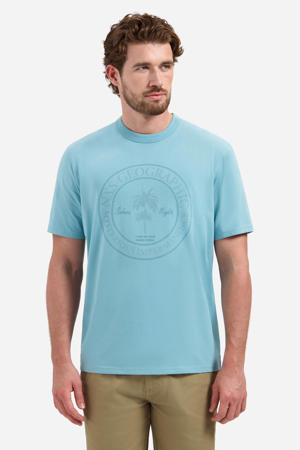 regular T-shirt blauw