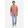 No Excess relaxed T-shirt met backprint koraalrood
