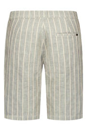 thumbnail: No Excess regular fit gestreepte chino short - zand