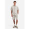 No Excess regular fit gestreepte chino short - zand