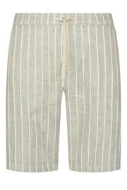 thumbnail: No Excess regular fit gestreepte chino short - zand