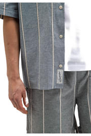 thumbnail: Butcher of Blue regular fit gestreept overhemd - alaska blauw