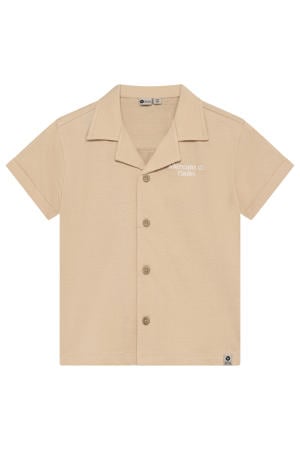 T-shirt met backprint met textuur beige