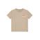 Daily7 T-shirt met backprint zand