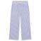 Daily7 wide leg regular waist gestreepte casual broek paars met textuur
