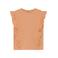 Daily7 T-shirt met textuur oranje