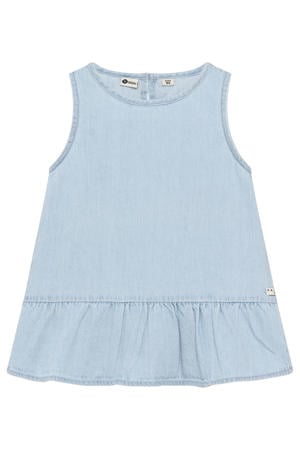 peplum top light blue denim