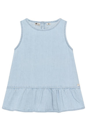 peplum top light blue denim