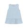 Daily7 peplum top light blue denim