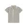 Daily7 gestreept casual overhemd beige