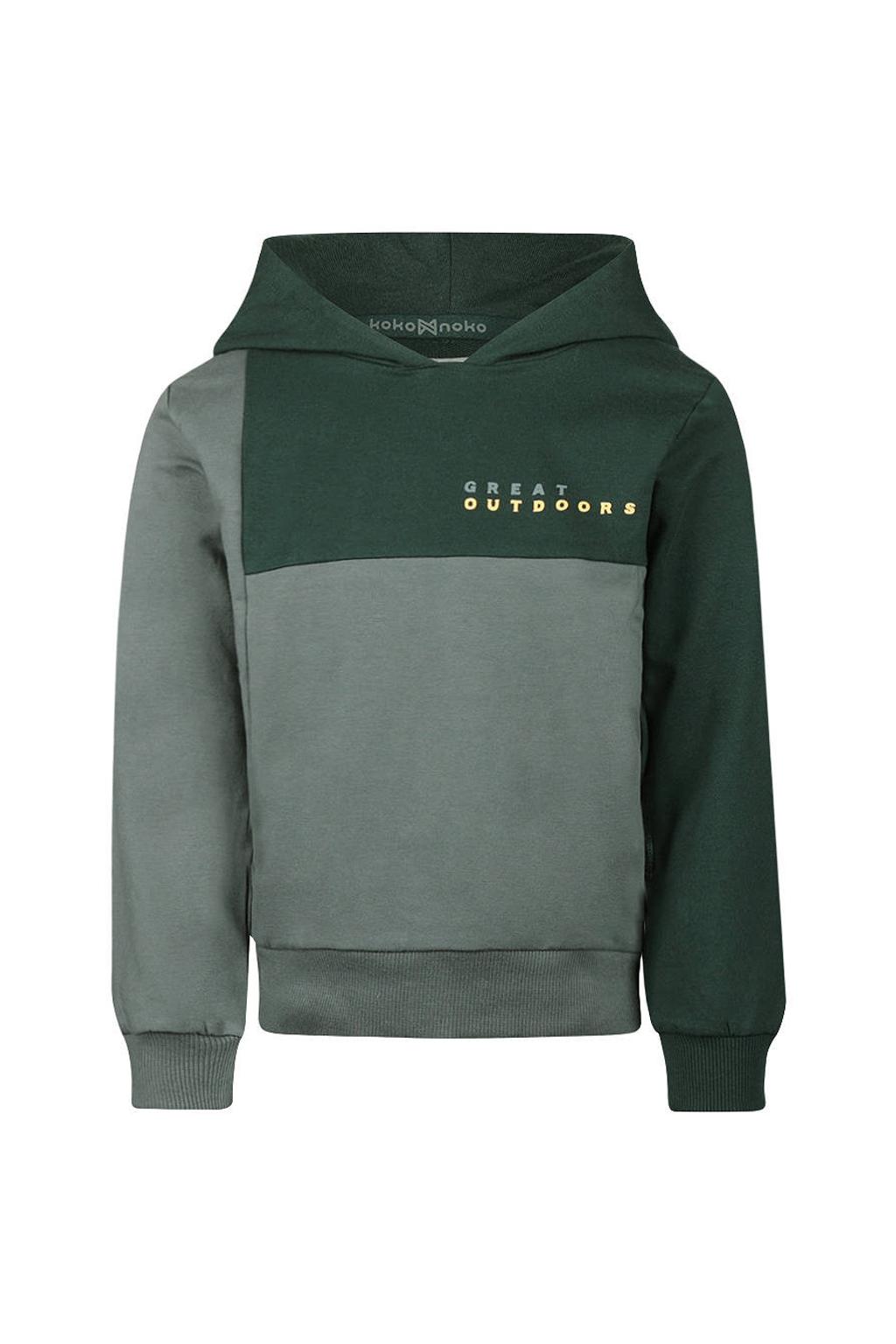 Koko Noko rechtvallende hoodie - groen