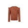 Koko Noko rechtvallende gebloemde longsleeve met ruches - bruin