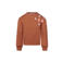 Koko Noko oversized gebloemde sweater - bruin