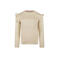 Koko Noko rechtvallende longsleeve met ruches - beige
