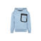 Koko Noko rechtvallende hoodie met print - lichtblauw