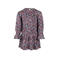 Koko Noko midi jurk met print - blauw/roze