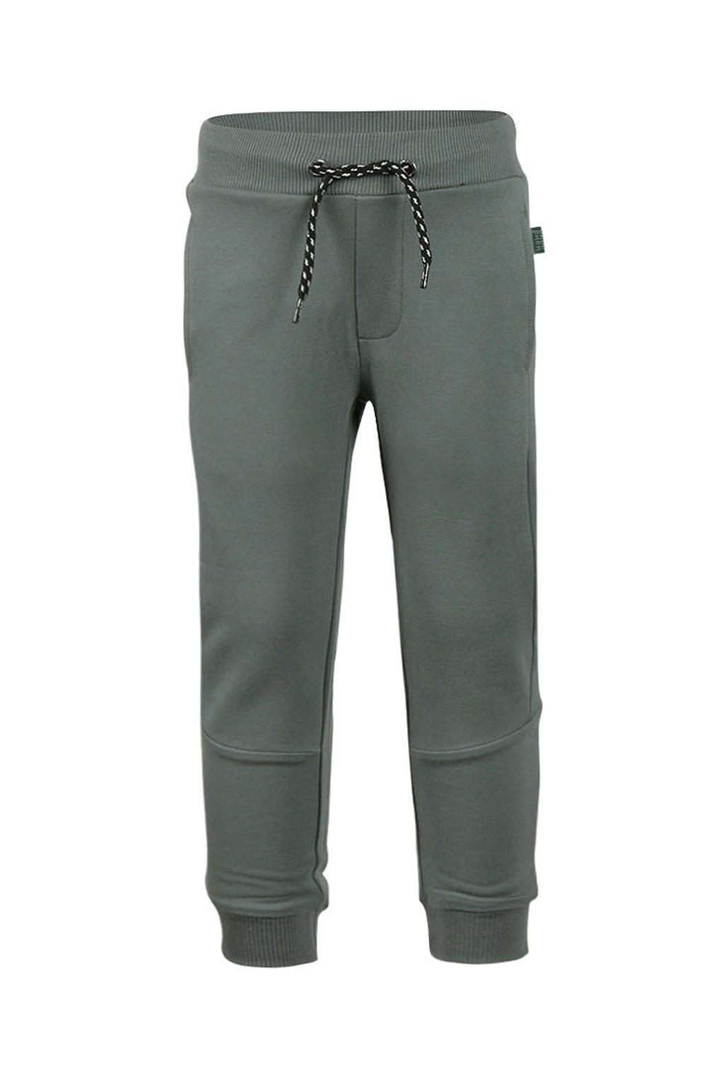 Blauwe jongens Koko Noko regular fit joggingbroek van katoen met elastische tailleband met koord en effen