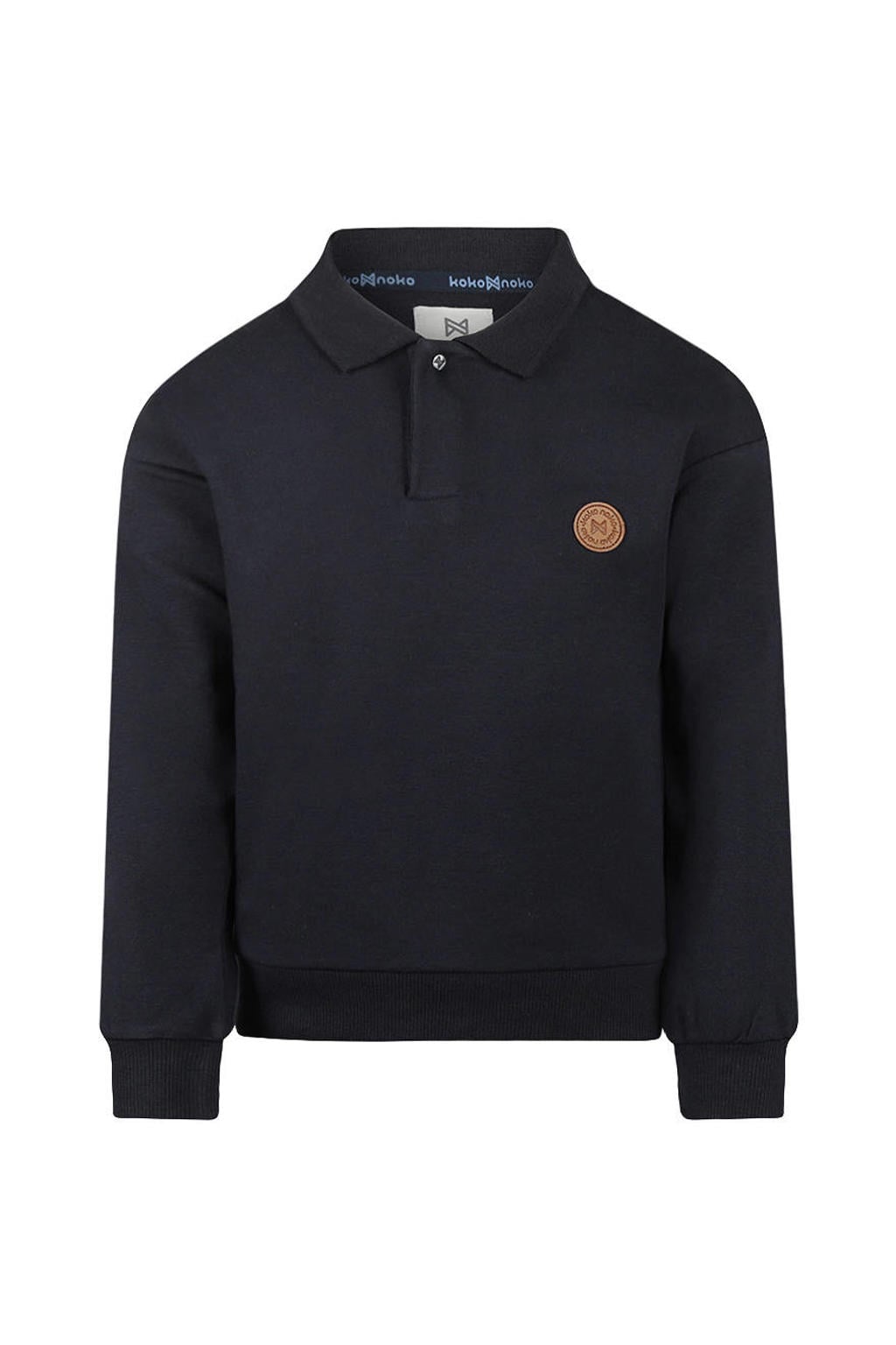 Koko Noko rechtvallende sweater - donkerblauw