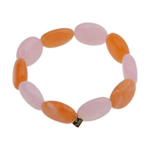 armband oranje/roze