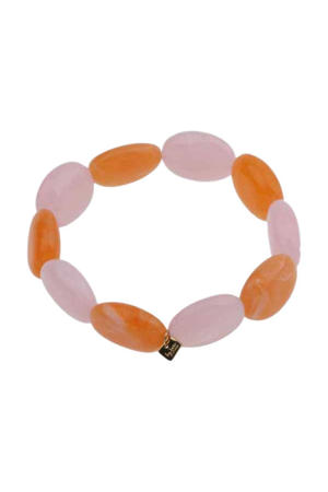 armband oranje/roze