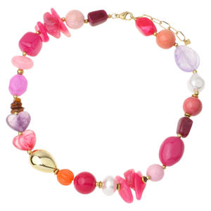 kralenketting roze